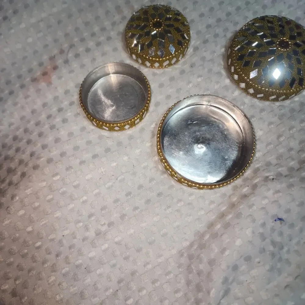 GOLD STACKABLE TRINKET BOXES